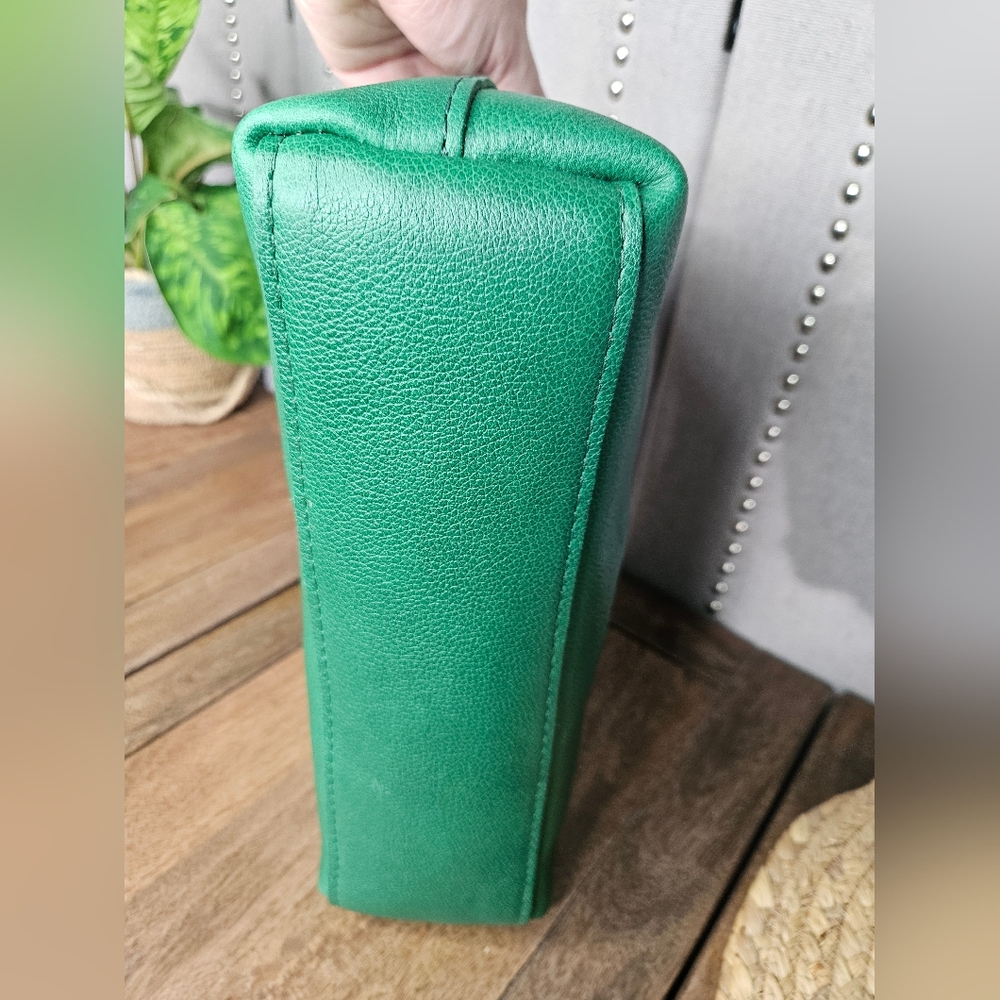 Portland Leather Goods Large Poppy Crossbody Bacalar Green - Picture 9 of 16
